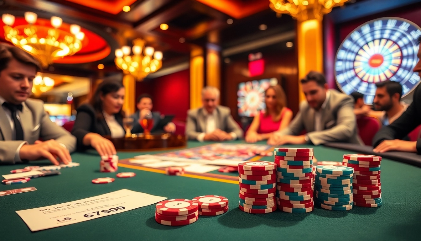 Players engage at a vibrant poker table with the keyword 6789 prominently featured on betting slips and chips.
