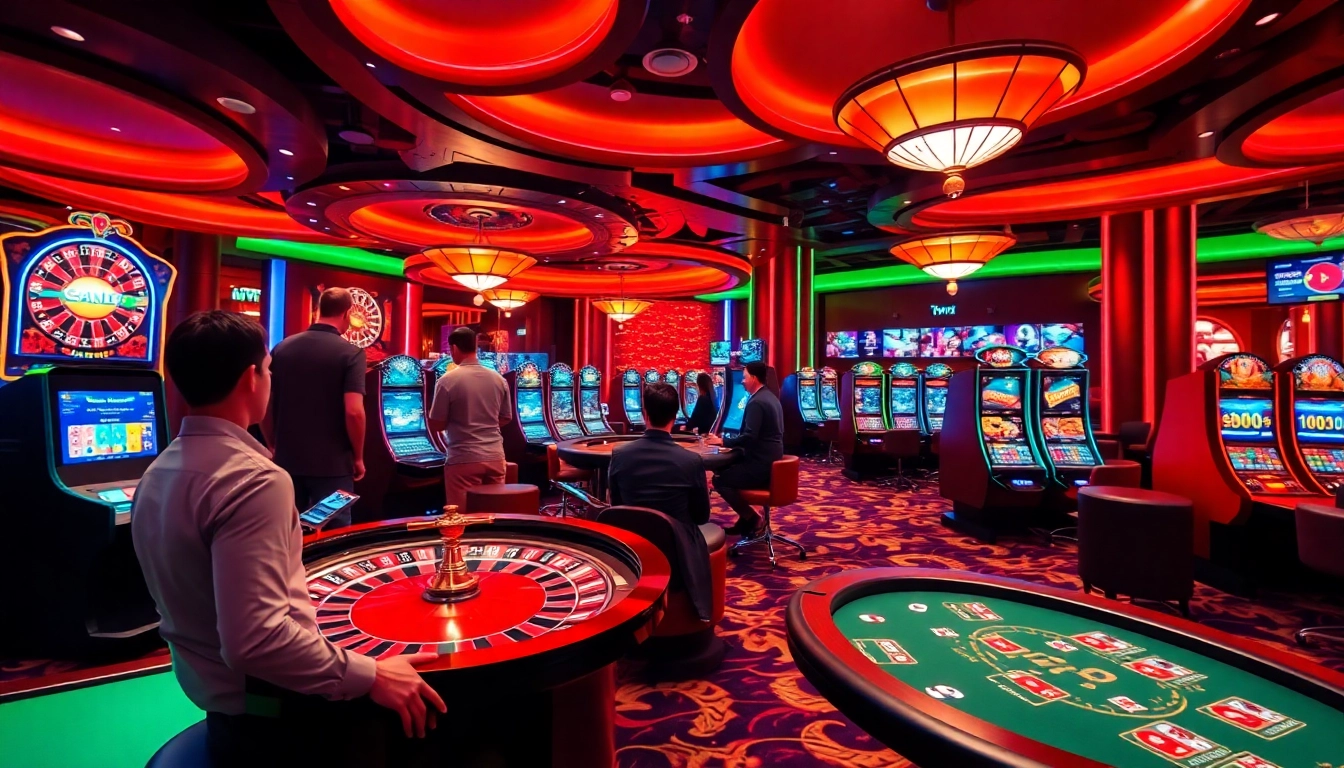 Jouez à des jeux passionnants de casino en ligne avec une interface vibrante et immersive.