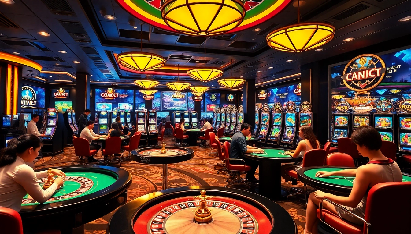 Engaging players strategizing their bets in a luxurious casino ambiance at https://lu88.co.com/.