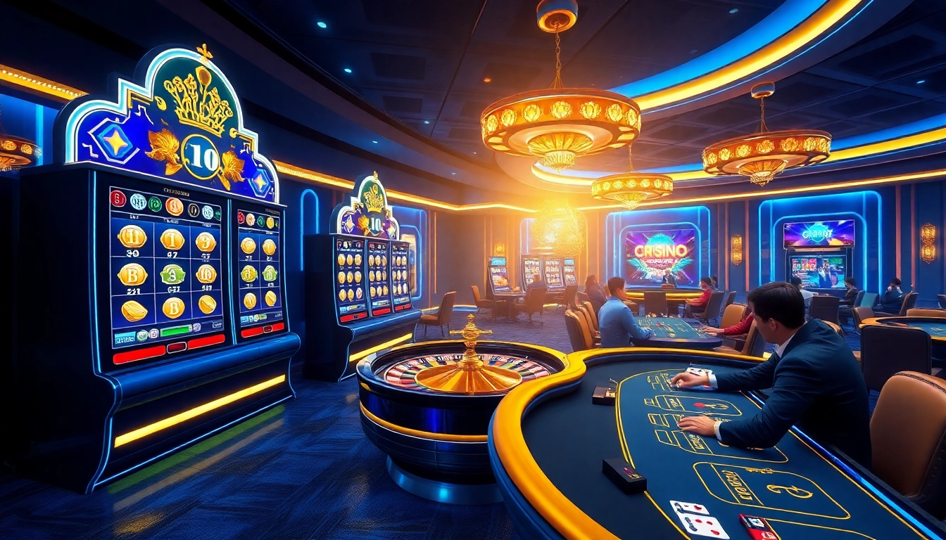 Experience the thrill of the best crypto casino with vibrant gaming elements and dynamic atmosphere.