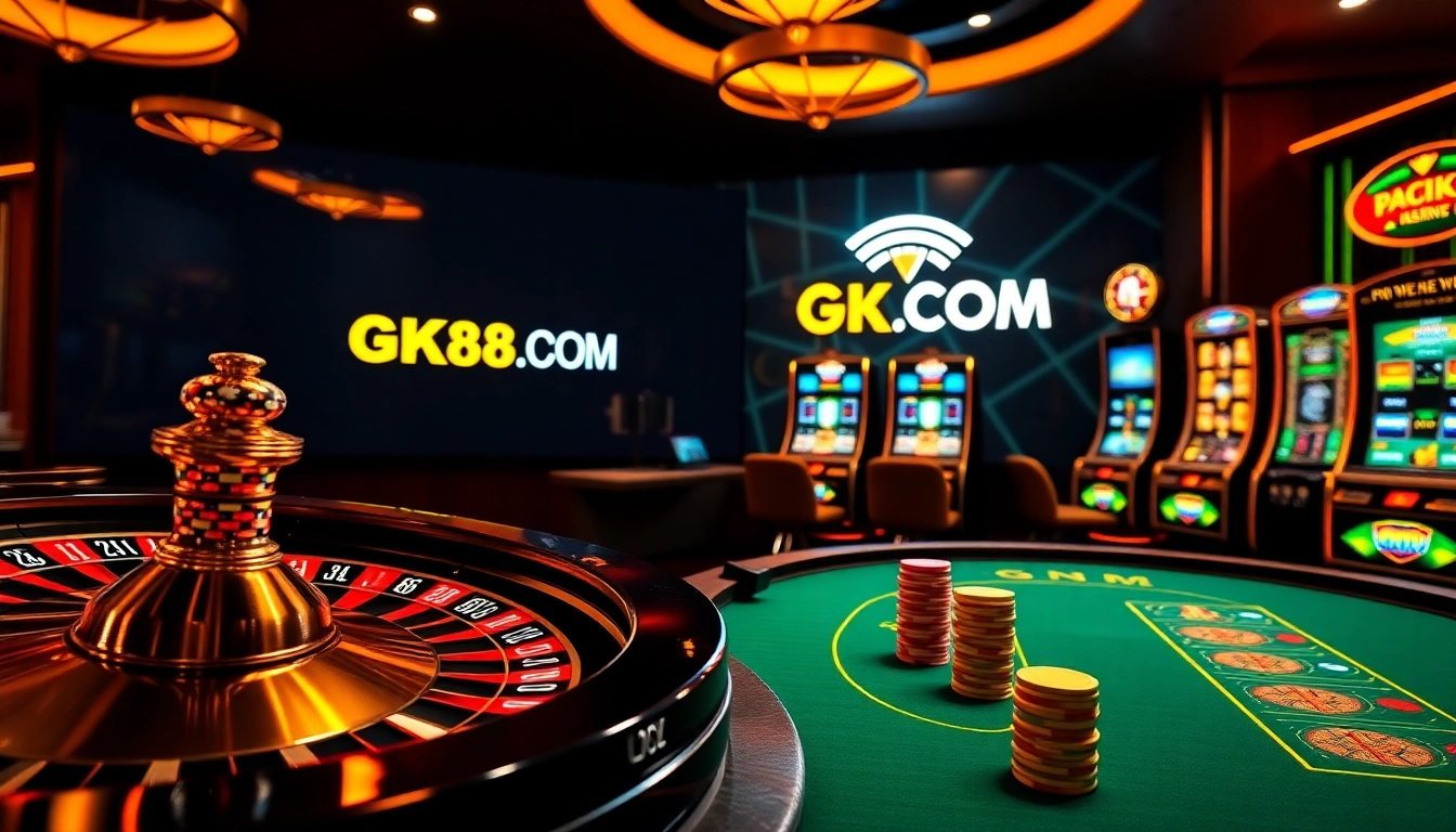 Experience the thrill of online gambling at GK88.COM with vibrant casino games and excitement.