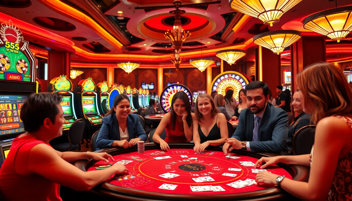 Experience the thrill of victory at the 555 win casino, where players engage with exciting slots and poker games.